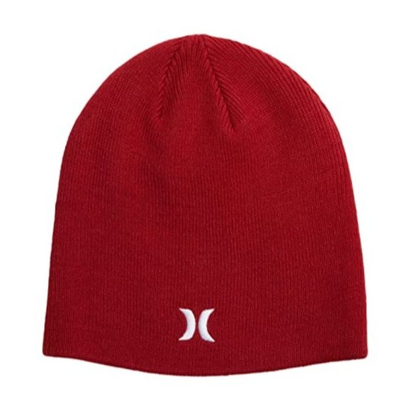 Hurley Other - HURLEY Icon Staple Beanie - Red - NWT